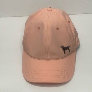 The Black Dog Baseball Hat Cap Embroidered Adjustable Adult Peach Cream NWT